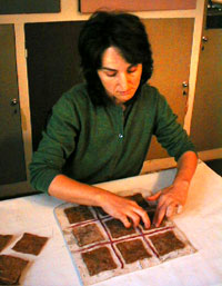 Eva al lavoro